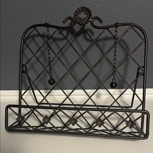 Southern Living At Home Bronze rod, iron cookbook, or frame stand